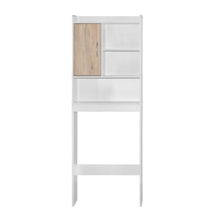 Latestluxury Ace Over-The-Toilet Storage Cabinet White & Natural Oak LA2817125